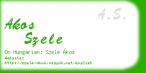 akos szele business card