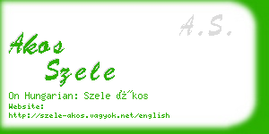 akos szele business card